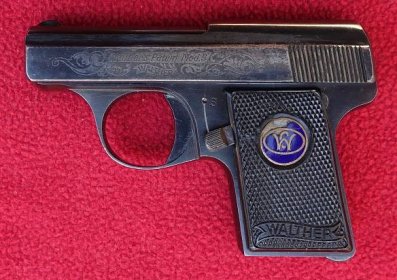 Pistole Walther Mod.9 s tovární rytinou - Sběratelské zbraně