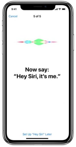 Now say: ‘Hey Siri, it’s me.’