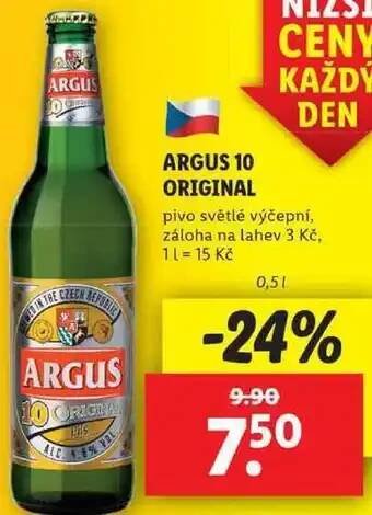 Lidl Argus 10 original, 0,5 l nabídka