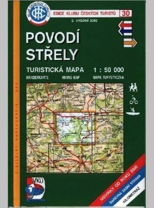 Povodí střely - mapa KČT 30
