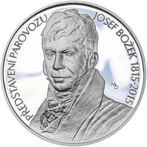 200 Kč Josef Božek předvedl parovůz b.k.