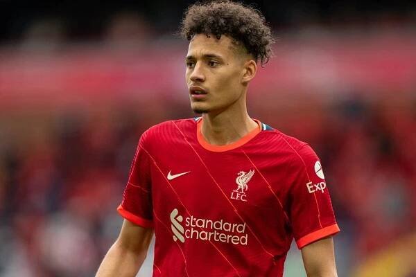 LIVERPOOL, ENGLAND - Sunday, May 23, 2021: Liverpool's Rhys Williams during the final FA Premier League match between Liverpool FC and Crystal Palace FC at Anfield. Liverpool won 2-0 and finished 3rd in the table. (Pic by David Rawcliffe/Propaganda)