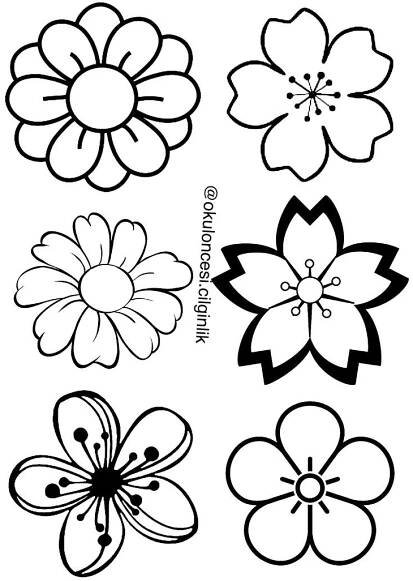 Leaf Flowers, Diy Flowers, Paper Flowers, Balloon Tree, Easter Bunny Decorations, Felt Cra… | Flower drawing, Flower doodles, Flower template