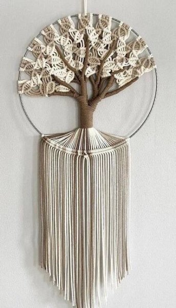 Arbol de la Vida de Macramé