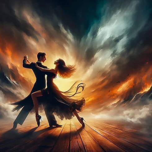 Ai Generované, Tango, Taneční, Pár, Muž