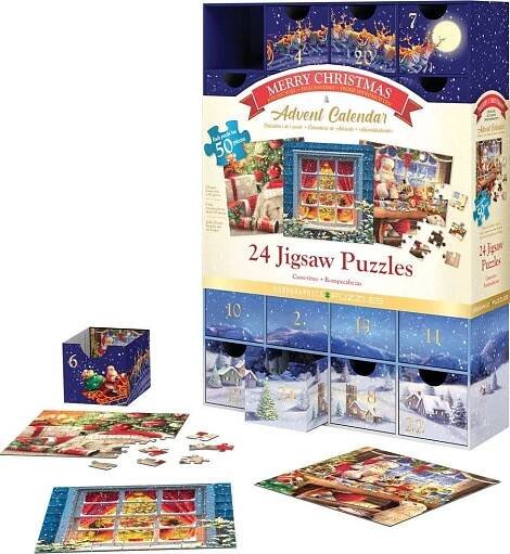 Eurographics Puzzle Adventní kalendář Veselé Vánoce 24x 50 dílků od 770 Kč