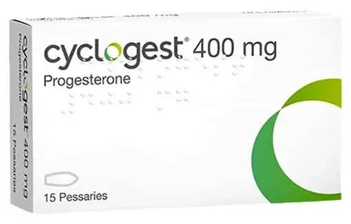 Čípky Cyclogest s progesteronem - 400mg x 15 - Hevert Germany