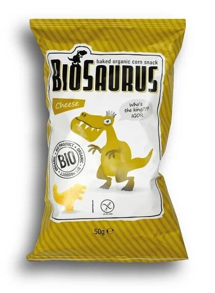 Chrumky Biosaurus s príchuťou syr
