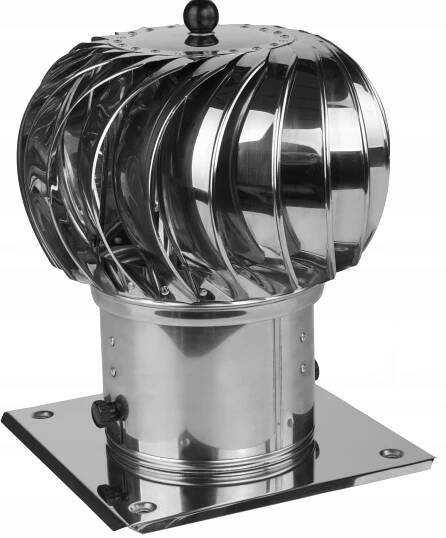 Baldrex  vent. fi150 podstava štvorec inox
