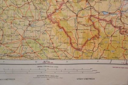 PRAHA - SEVERNÍ A VÝCHODNÍ ČECHY - POLSKO - LETECKÁ MAPA EVROPY - 1947 - Staré mapy a veduty