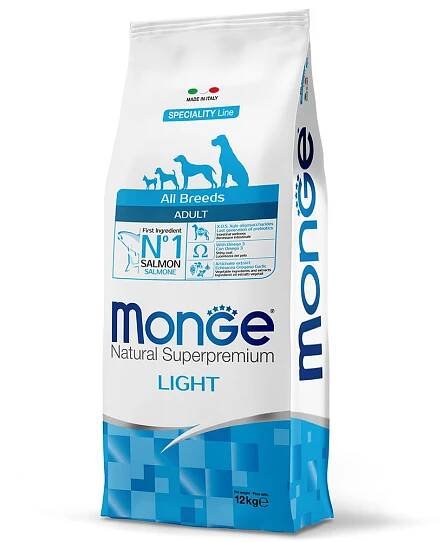 Monge Natural Superpremium All Breeds Light Losos s rýží - 2 x 12 kg