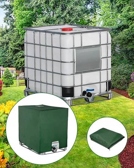 PEVNÝ plachta na IBC nádrž 1000L, NÁDRŽ, anti-UV ochrana OXFORD 210d Objem nádrže 1000 l