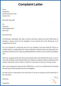 Professional Complaint Letter Writing Here Are Simple Tips Templates ...