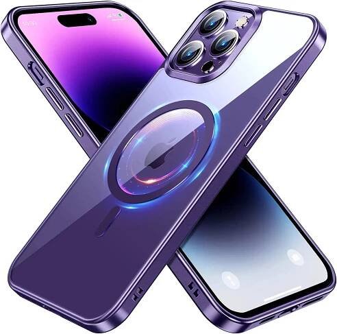 Silikonový kryt - ACM - MagSafe - iPhone 11 Pro Max Tmavě Fialový