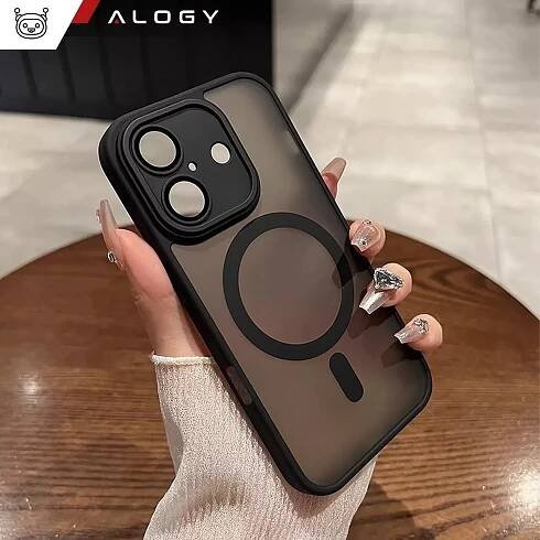 POUZDRO pro iPhone 16 - KRYT Alogy MagSafe Case Hybrid + TVRZENÉ SKLO 9H za 322.00CZK - Allegro