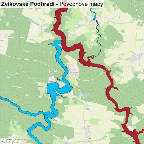 Zvíkovské Podhradí - mapy | Kurzy.cz
