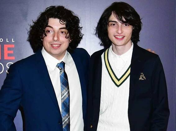Nick Wolfhard and Finn Wolfhard at the Crunchyroll Anime Awards Red Carpet on March 4, 2023 in Tokyo, Japan.