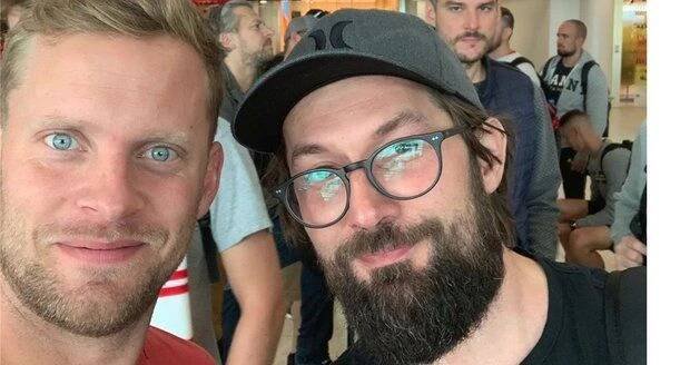 Jakub Prachař s manželem Marty Jandové Miroslavem Vernerem