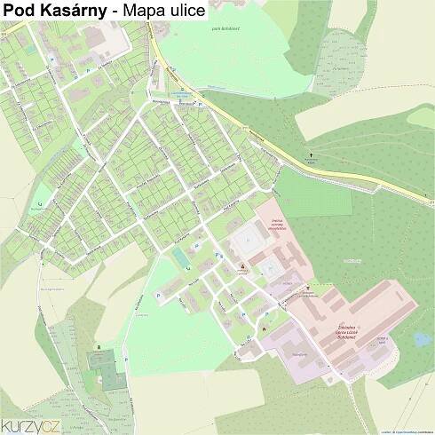 Pod Kasárny - mapy | Kurzy.cz