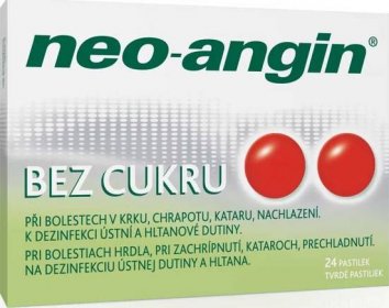 Neo-Angin bez cukru 2 mg 24 pas.