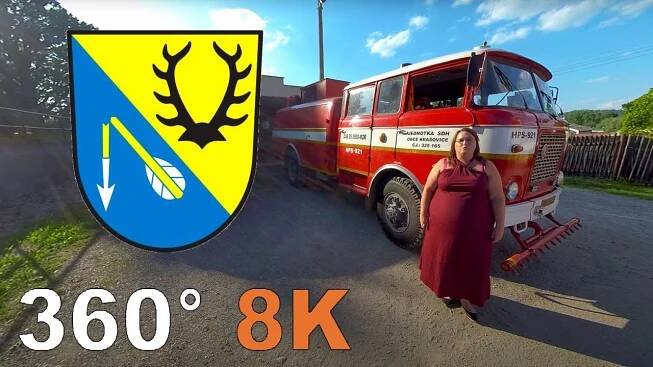 Obec Krašovice - VR 360, rozlišení 8K