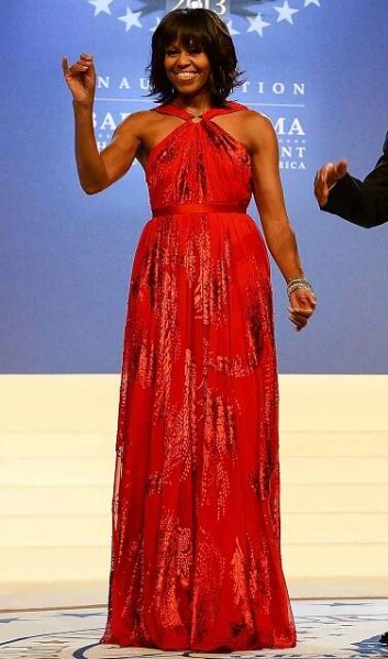 U.S. First Lady Michelle Obama at the Inaugural Ball