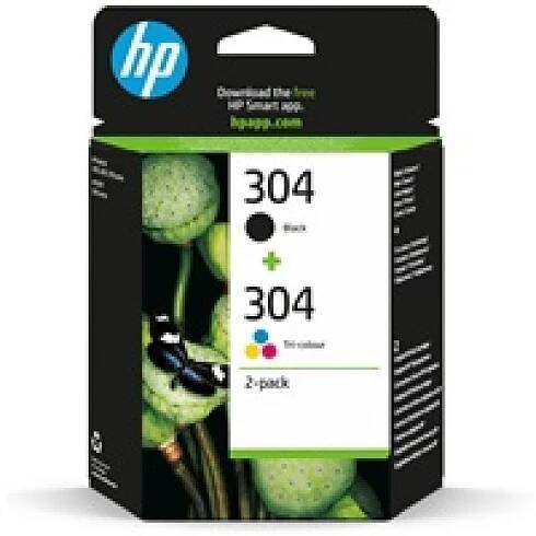 HP 304 (3JB05AE), multipack, černá a barevná inkoustová náplň do tiskárny HP