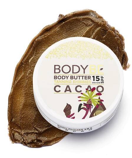 Opalovací máslo SPF 15 s třpytivým efektem – Cacao – 145g