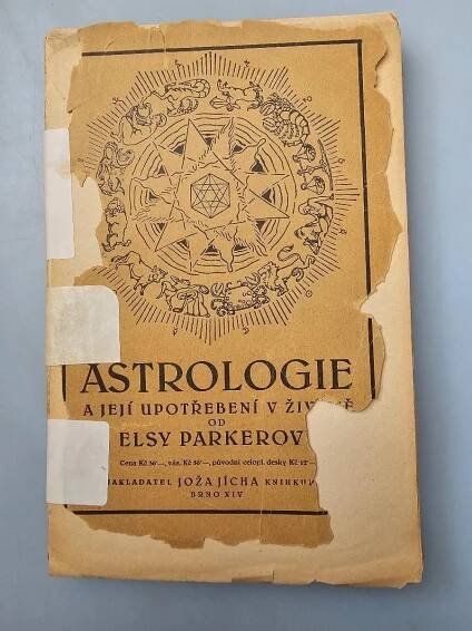 Astrologie a její upotrebení v životě☆Vydáno 1929☆horoskopy☆numerolog | Aukro
