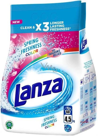 Lanza Spring Freshness Color washing powder for colored laundry 60 doses of 4.5 kg - VMD parfumerie - drogerie