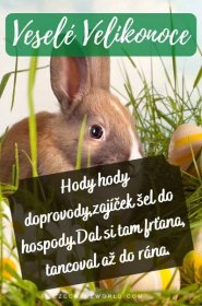 a rabbit is peeking out from the grass with an easter message in front of it