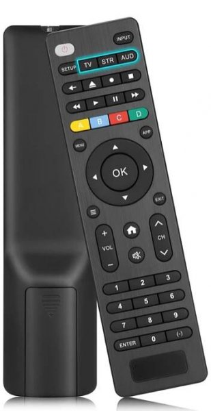 Univerzální dálkový ovladač kompatibilní se značkami Sam/L-G/*/TCL/Hisense/Sony/Sharp a dalšími chytrými televizory, streamovacími přehrávači, soundbary a D-V-D/Blu-ray přehrávači