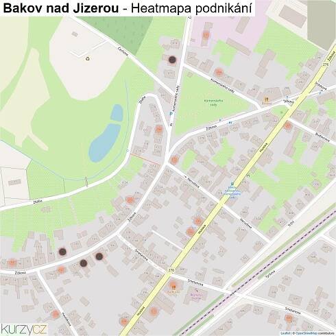 Bakov nad Jizerou - mapy | Kurzy.cz