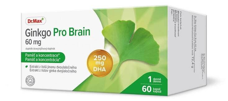 Dr. Max Ginkgo Pro Brain 60 mg 60 kapslí
