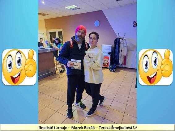 FOTO: Vítězkou turnaje smíšených párů se stala Lucie Hlaváčová z Jičína