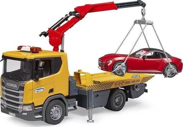 Bruder 3552 Scania Super 560R odtah s autem