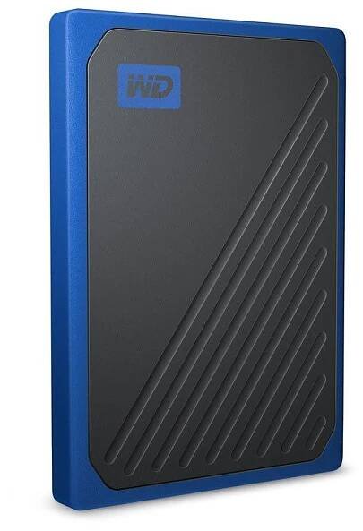 Externí SSD disk WD My Passport GO 2TB USB3.0 WDBMCG0020BBT-WESN modrý | kak.cz