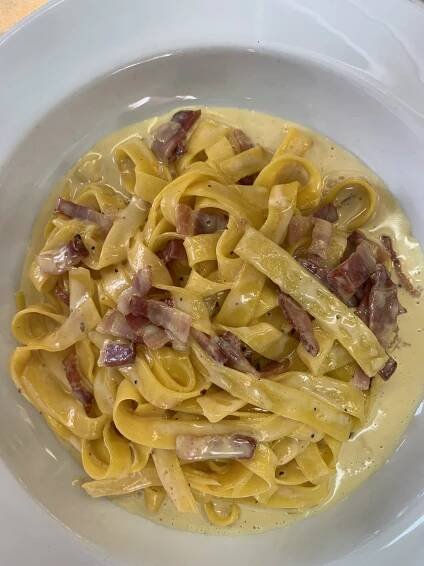 Tagliatelle carbonara