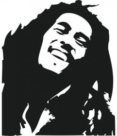Samolepka Bob Marley - zvětšit obrázek
