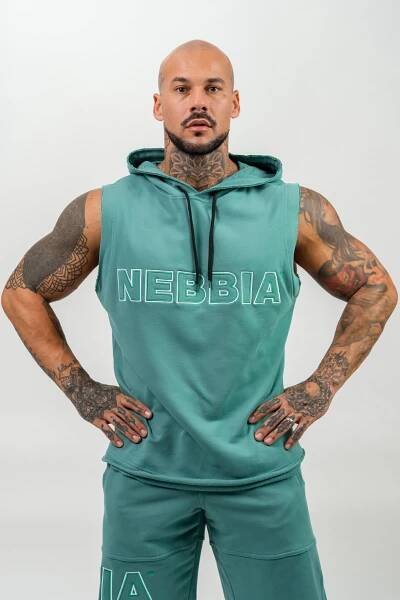 NEBBIA • Mikina bez rukávů IRON BEAST zelená • Nebshop.cz
