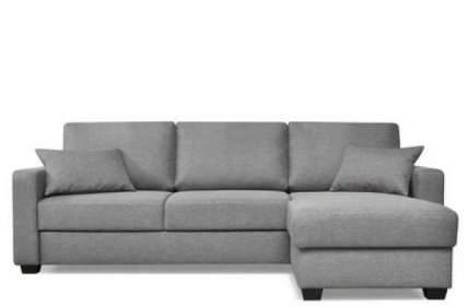 Malá rohová sedací souprava do obývacího pokoje šedá pravá/levá JUGO - barva šedá - KONSIMO. online obchod s nábytkem