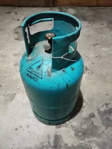 Propanbutanová láhev 10 kg použita, PB bomba, prázdná - Zahradní nábytek, grily
