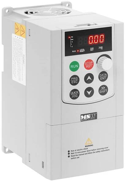 Frekvenční měnič VFD - 3700 W - 400 V - 0,1 až 500 Hz - LED dioda