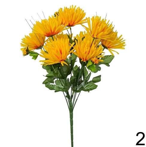 Kytice chryzantém v mixu barev, 50 cm.