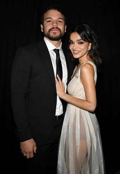 Josh Andres Rivera and Rachel Zegler attend the 2023 TIME100 Next event at Second Floor on October 24, 2023 in New York City.