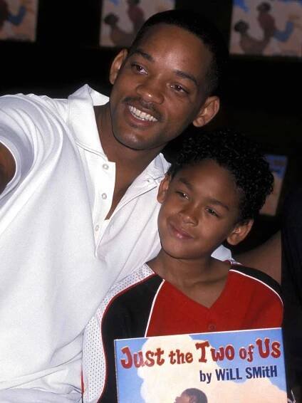 Will Smith and son Trey Smith attend the in-store signing of Will Smith's book 