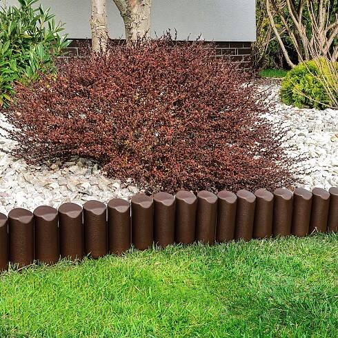 ZAHRADNÍ PALISÁDA VYSOKÁ - 240 cm Zahradní Lem Trávníkový Bronz SOLIDNA za 201.00CZK - Allegro