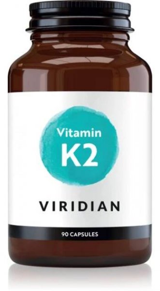 Viridian Nutrition Vitamin K2 kapsle pro podporu zdraví kostí a kloubů