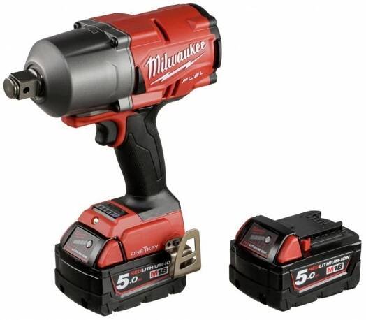 Aku rázový utahovák Milwaukee M18 ONEFHIWF34-502X - 2x 18V/5.0Ah, 2034Nm, 3.5kg, v kufru (4933459730)