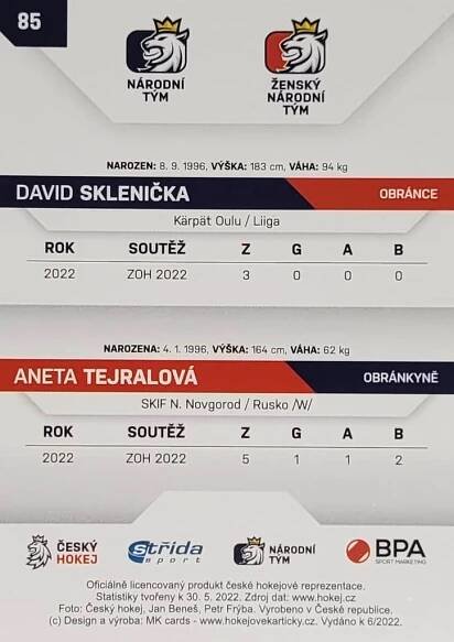 David Sklenička, Aneta Tejralová 2021/22 MK PROMO